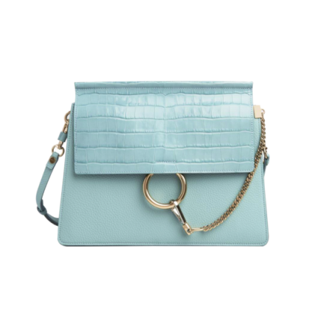 Small Turquoise Bag with Chain